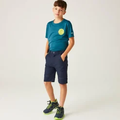 Kids/BOY Regatta Trousers & Shorts|Bottoms<Kids' Highton Stretch Zip Off Walking Trousers |
