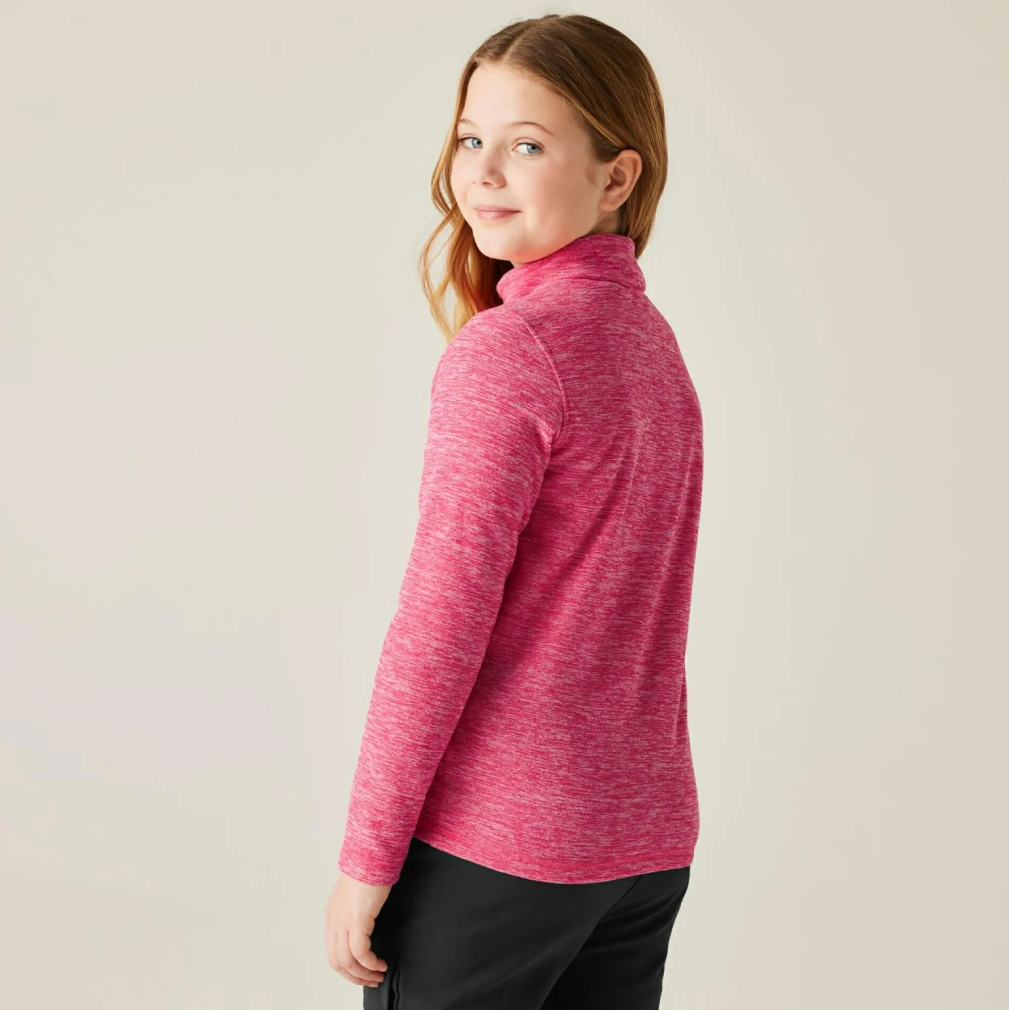 Kids Regatta Fleece<Kids' Hot Shot Marl Half Zip Fleece |