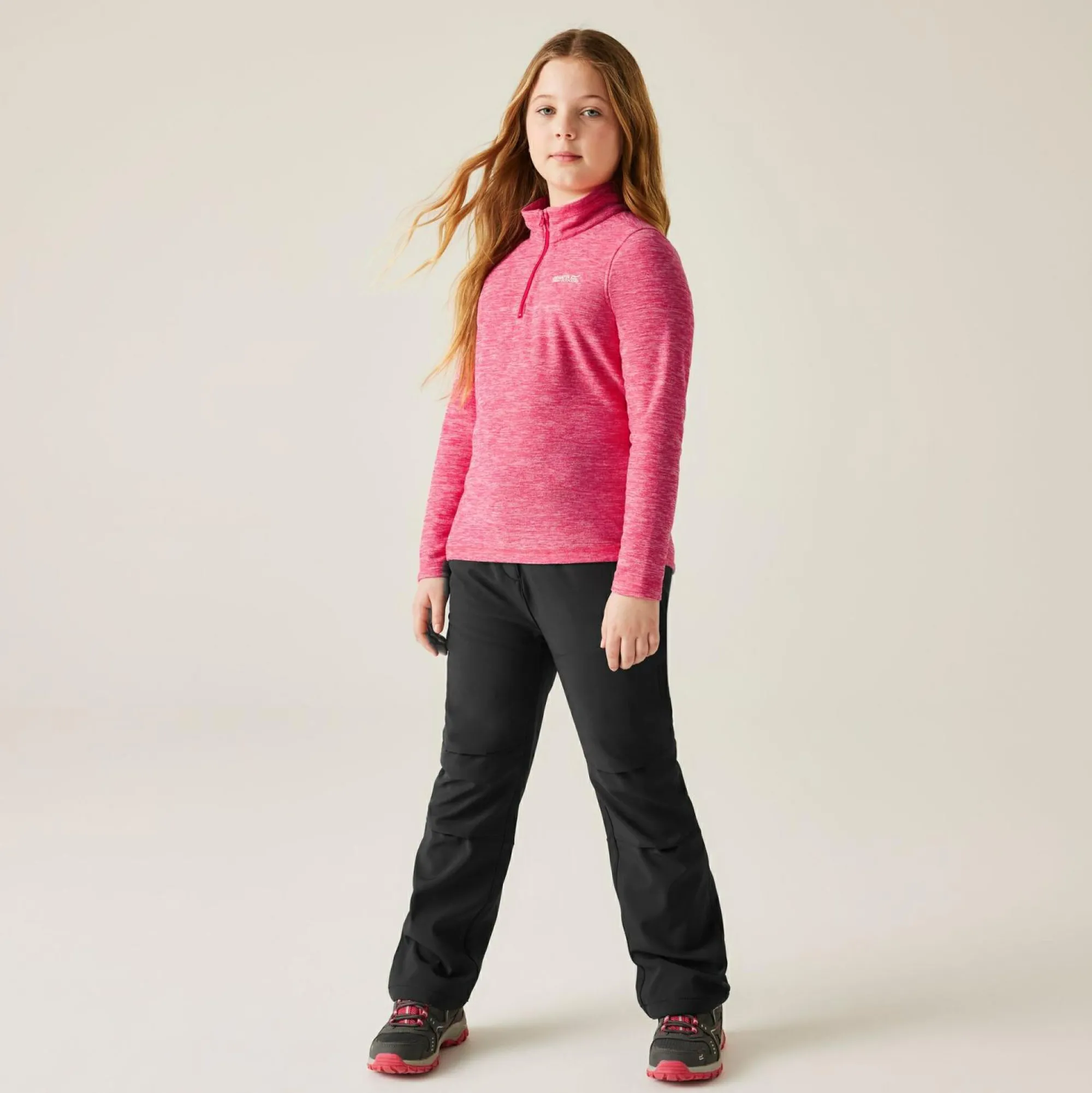 Kids Regatta Fleece<Kids' Hot Shot Marl Half Zip Fleece |