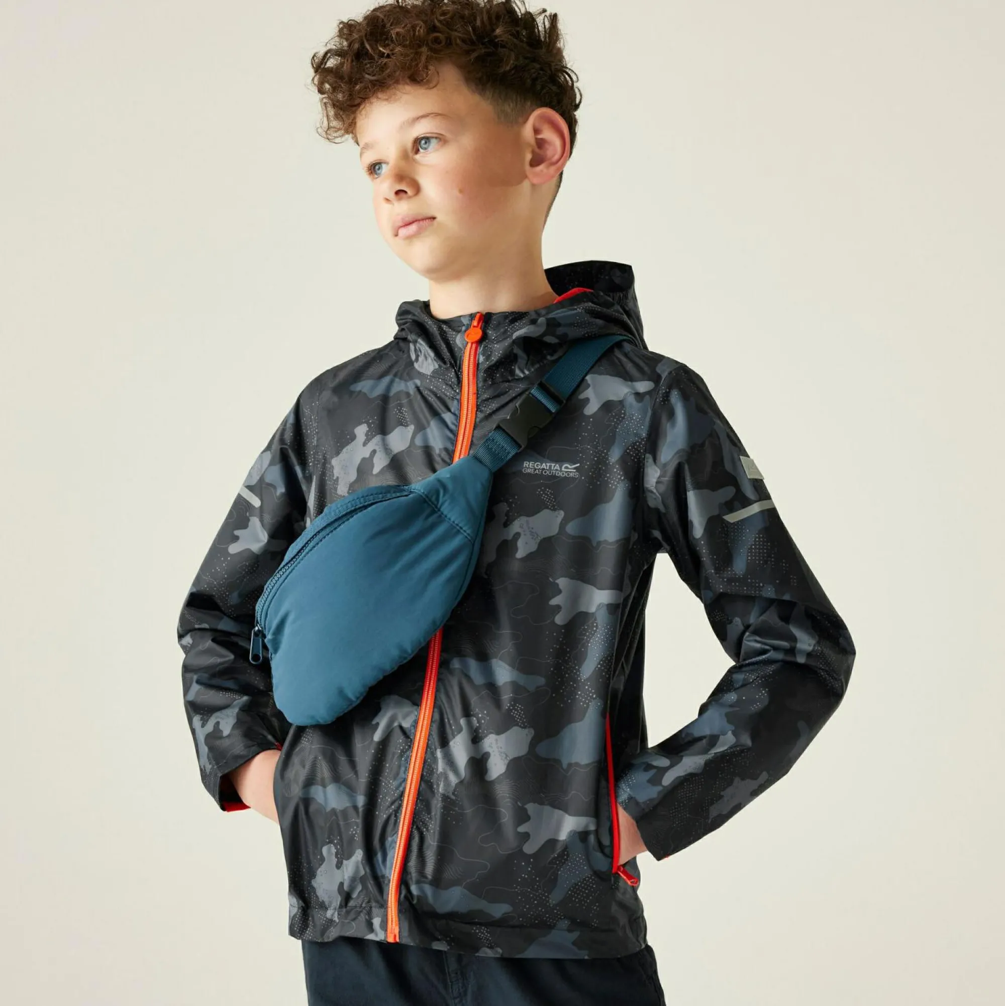 Kids Regatta Waterproof Jackets|Jackets & Coats<Kids' Printed Lever II Waterpoof Jacket |