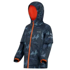 Kids Regatta Waterproof Jackets|Jackets & Coats<Kids' Printed Lever II Waterpoof Jacket |