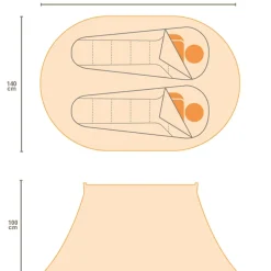 Regatta Tent Accessories|Festival Tents<Malawi 2 Man Pop Up Festival Tent |