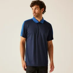 Regatta T-Shirts|Polo Shirts<Men's Contrast Coolweave Quick Wicking Polo Shirt |