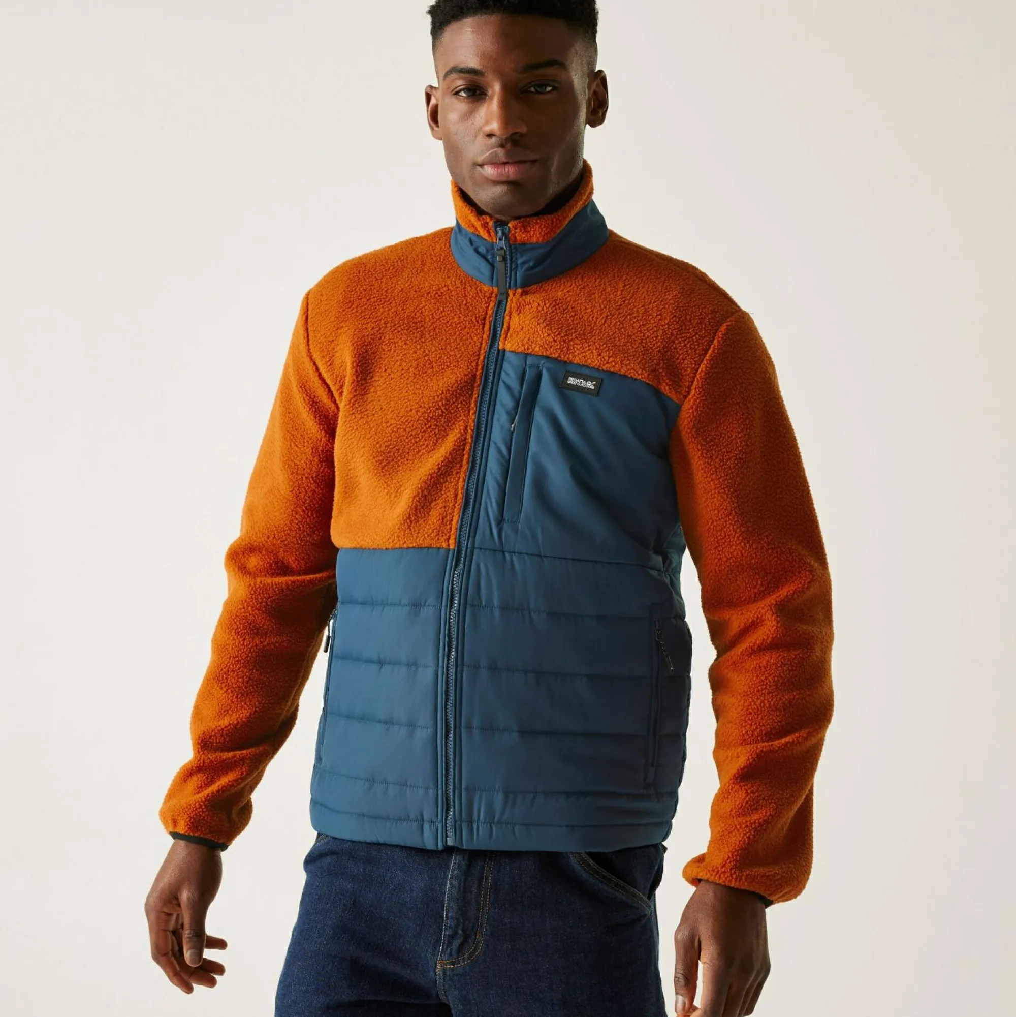 Regatta Full Zip Fleece<Men's Frankie Borg Hybrid Full Zip Fleece |
