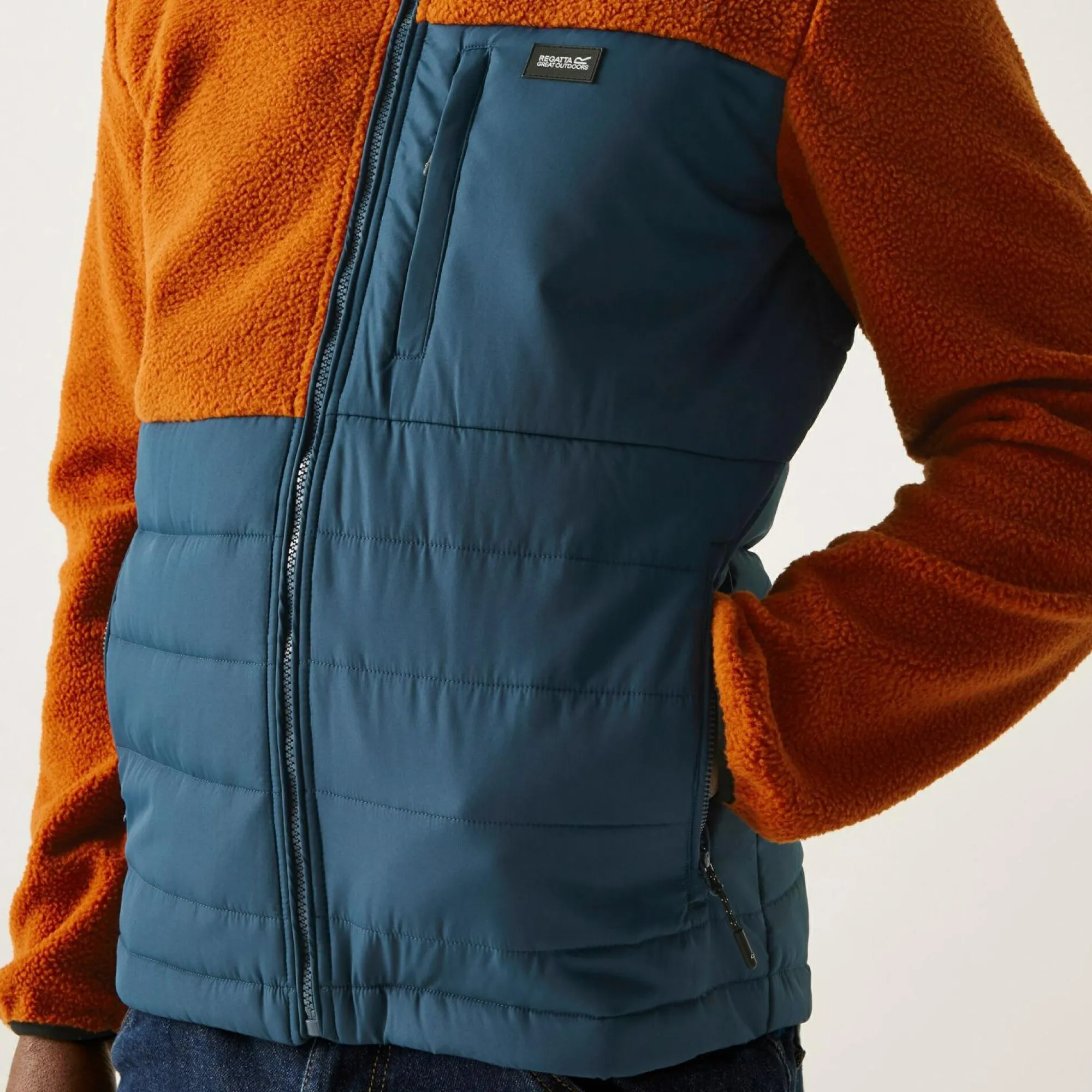 Regatta Full Zip Fleece<Men's Frankie Borg Hybrid Full Zip Fleece |