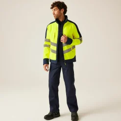 Regatta Jackets<Men's Hi-Vis 3 Layer Softshell Reflective Work Jacket |