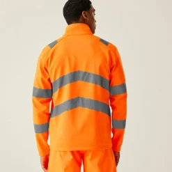 Regatta Jackets<Men's Hi-Vis Pro Contract Ablaze 2 Layer Softshell Jacket |