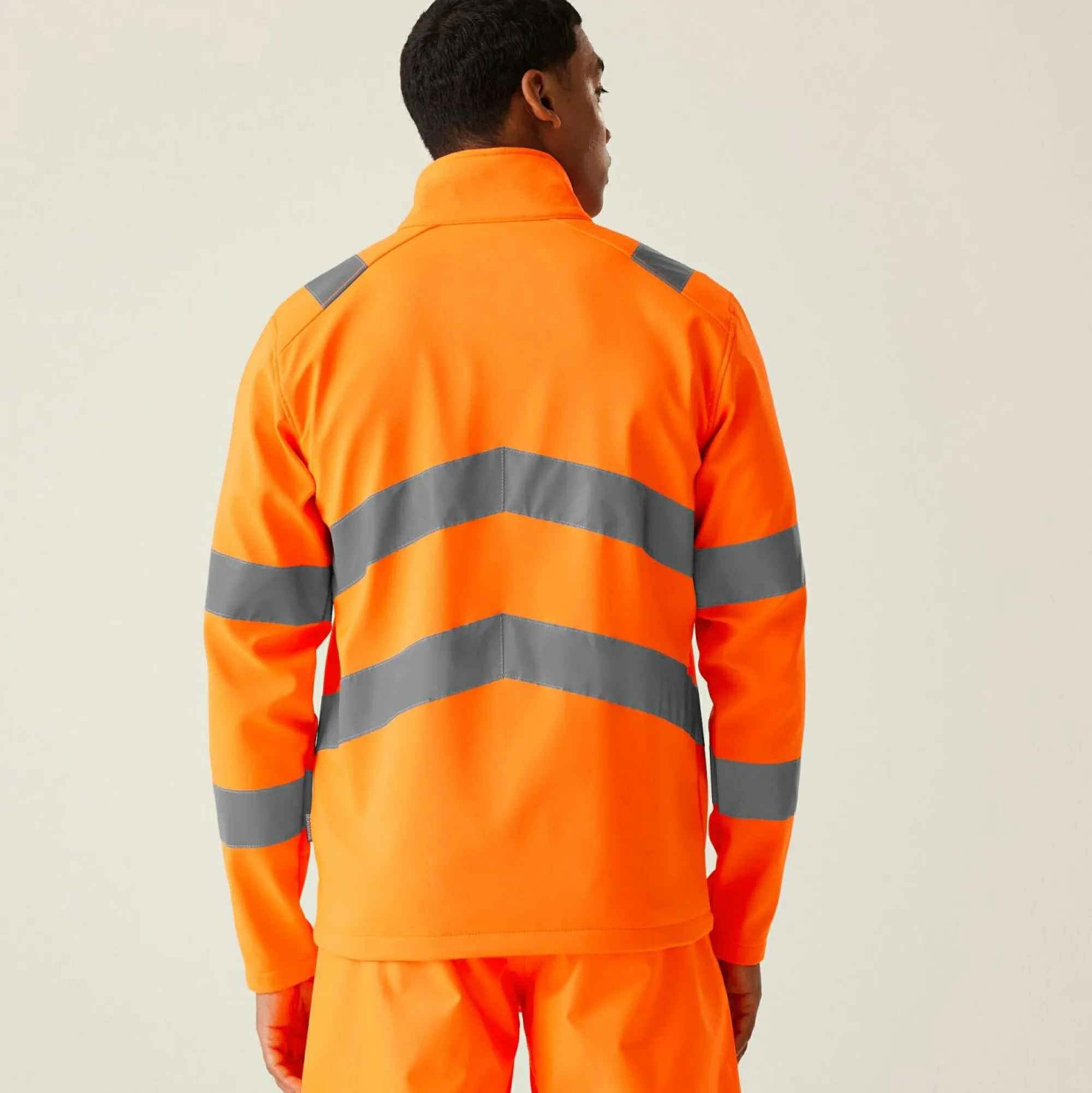 Regatta Jackets<Men's Hi-Vis Pro Contract Ablaze 2 Layer Softshell Jacket |