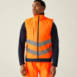 Regatta Jackets|Body Warmers<Men's Hi-Vis Pro Insulated Reflective Bodywarmer |