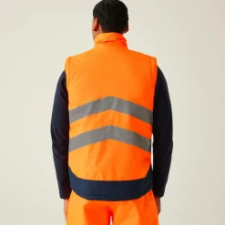 Regatta Jackets|Body Warmers<Men's Hi-Vis Pro Insulated Reflective Bodywarmer |