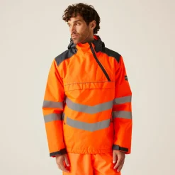 Regatta Jackets|Insulated Jackets<Men's Hi-Vis Waterproof Insulated Reflective Overhead Bomber Jacket |