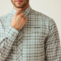 Regatta Festival<Men's Insect-Repellent Packaway Long Sleeve Shirt |