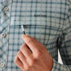 Regatta Festival<Men's Insect-Repellent Packaway Long Sleeve Shirt |