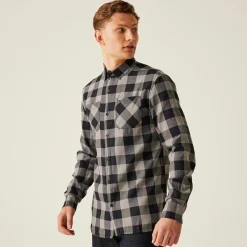 Regatta Shirts<Men's Lance Long Sleeved Checked Shirt |