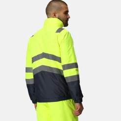 Regatta Jackets<Men's Waterproof Hi-Vis Bomber Jacket |