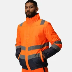Regatta Jackets<Men's Waterproof Hi-Vis Bomber Jacket |