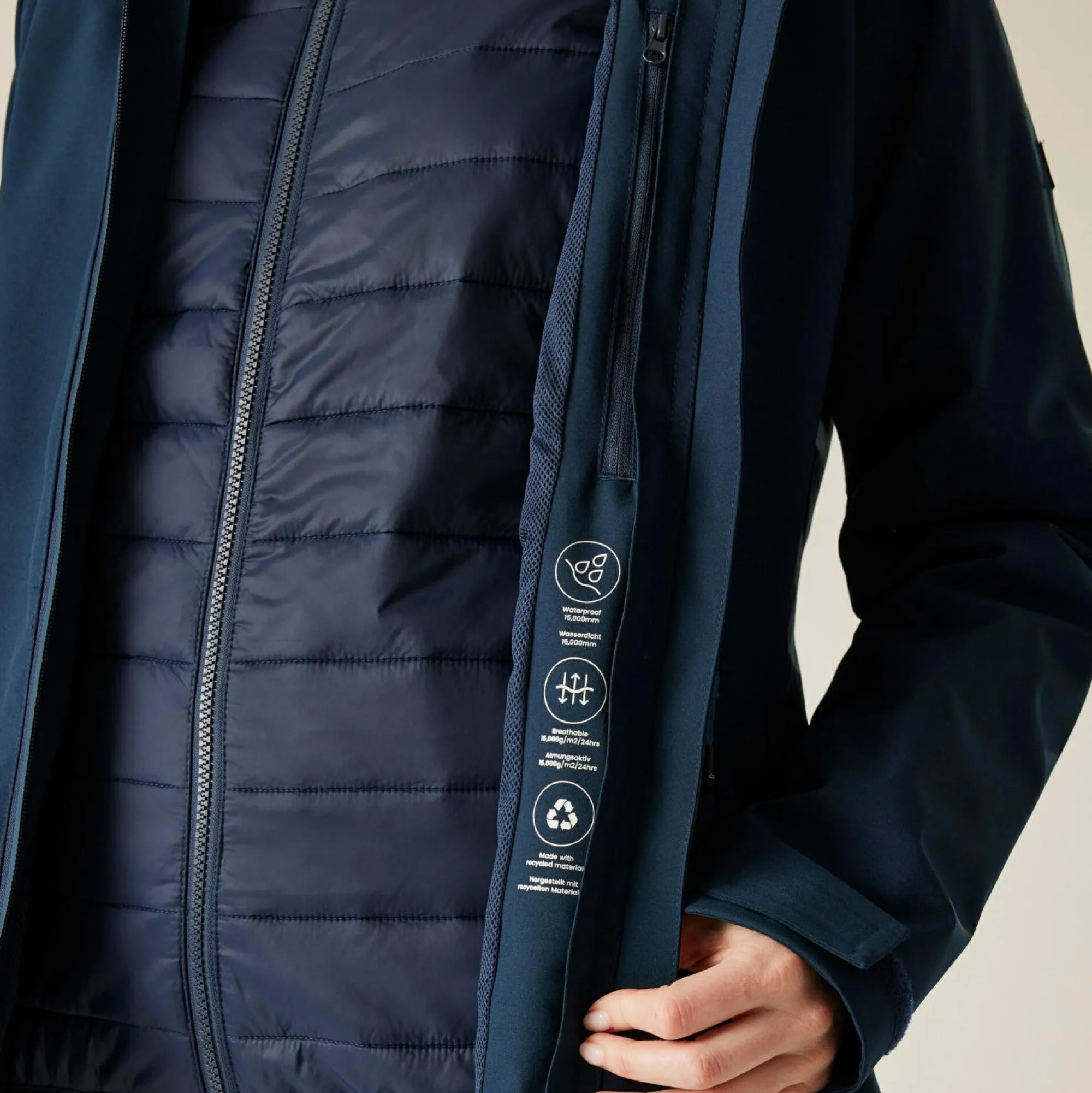 Women Regatta Waterproof Jackets<Women's Wentwood 3-in-1 Jacket |
